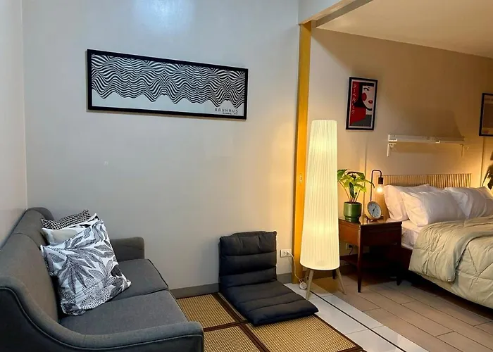 Apartment Japandi Haven With Uptown Mall Fountain View One Uptown Bgc *