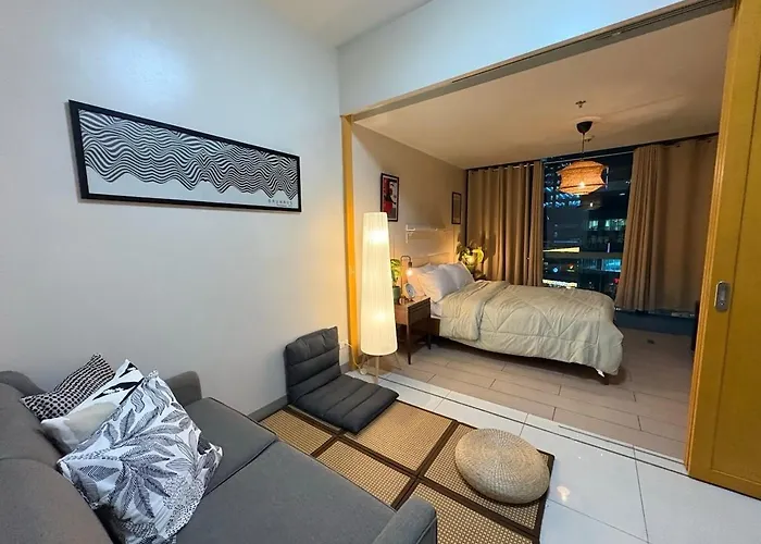Apartment Japandi Haven With Uptown Mall Fountain View One Uptown Bgc Manila